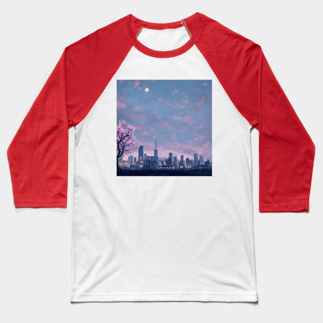 Spring in the City Baseball T-Shirt by The Brushstrokes Boutique